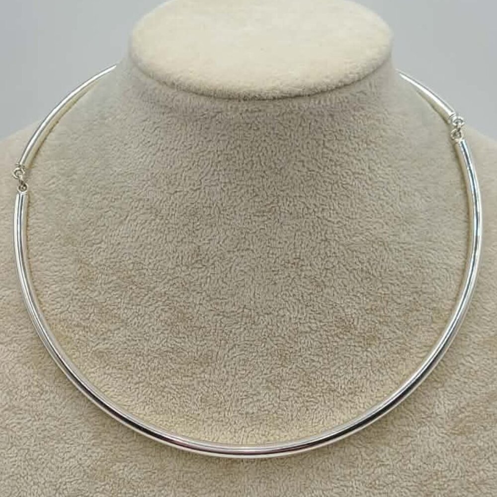 J Crew Articulated Silver Tone Necklace
